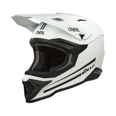 Κράνος μηχανής motocross O'NEAL 1SERIES SOLID WHITE V.25